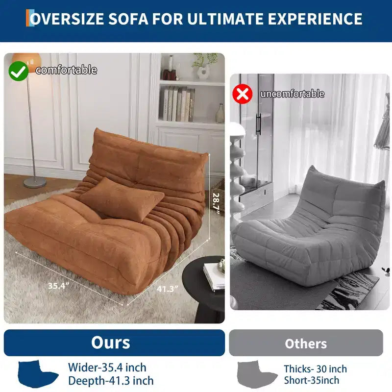 Modularna kutna sofa, Togo sofa s dubokim sjedištem