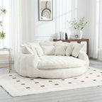 Comodo divano letto matrimoniale a panetto, divano letto oversize con braccioli