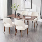 Set of 4 Fabric-upholstered Dining Chairs
