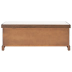 SAFAVIEH Fiorello 3-Drawer with Cushion Storage Bench - 47.3 W x 15 L x 19 H - 47Wx15Dx19H