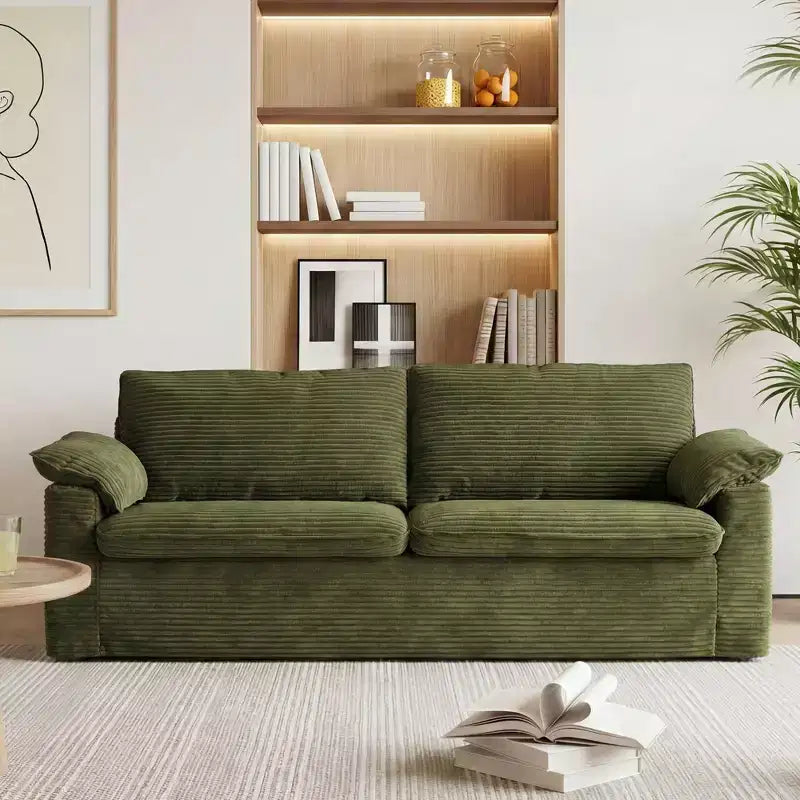 Divanetto a due posti Dyonery 86 Cloud, seduta profonda e cuscini con ampi braccioli, struttura robusta, design ergonomico e traspirante
