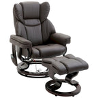 HOMCOM Massage Recliner Chair with Ottoman Footrest