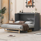 Queensize opklapbed met grote laden