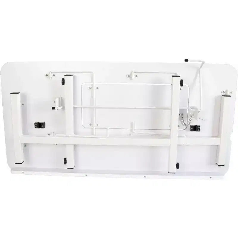 SewingRite SewStation 101 draagbare opklapbare naaitafel met stalen poten, wit - perfect voor thuis, kantoor en bedrijf