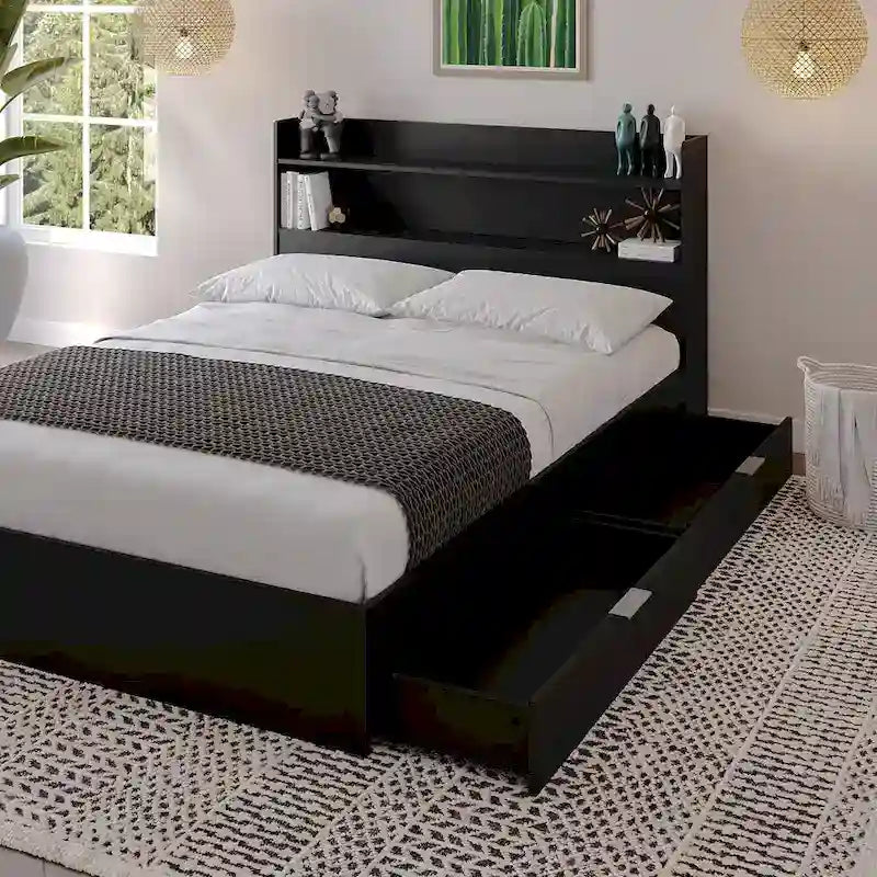 Plattformbett Hunter mit Kopfteil