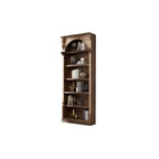 94 traditionele hoge houten boekenkast met opbergruimte, Stratton-collectie, bruin - Martin Furniture