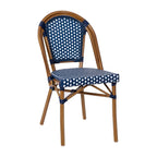 Commerciële bistroset voor binnen en buiten met tafel en vier stoelen