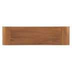 Whisen Rustic Console Table Entryway Table Side Table with Fluted Drawer Front