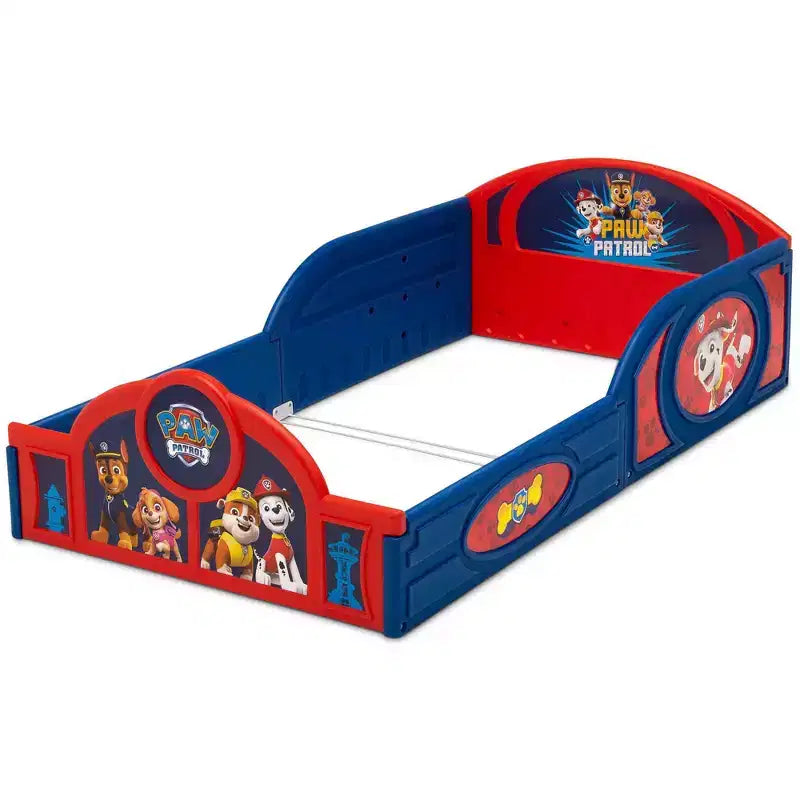 Пластмасово детско легло Delta Children Sleep and Play с прикрепени предпазни прегради - PAW Patrol