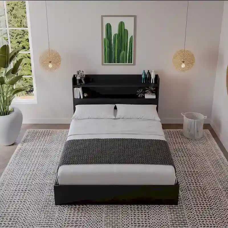 Plattformbett Hunter mit Kopfteil