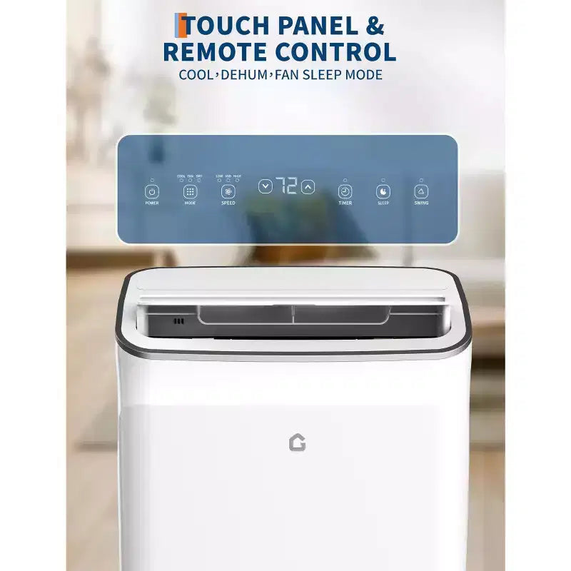 Climatizzatore portatile da 15.000 BTU, unità AC portatile 3 in 1 con deumidificatore e ventilatore, modalità Sleep, telecomando e pannello LED, raffredda 850 piedi quadrati, silenzioso