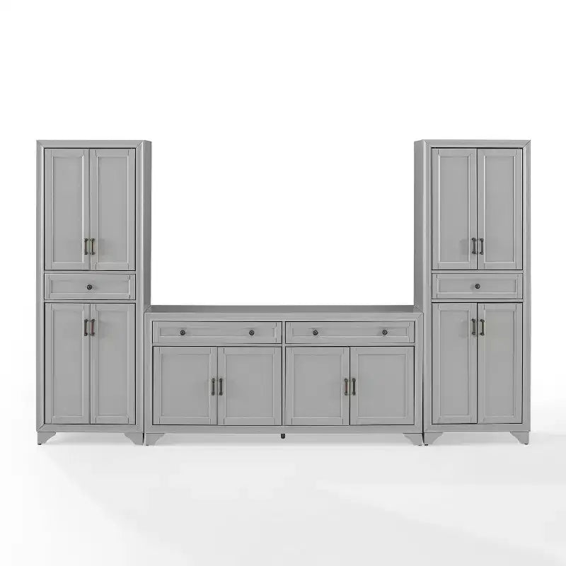 Set da 3 pezzi Tara di credenza e dispensa effetto usurato - Crosley