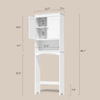 Opbergkast voor de badkamer, toilet- en badkamerkast, badkamerplank boven het toilet, ruimtebesparend toilet