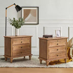 Comodino Giorgio con 3 cassetti e prese integrate, set da 2|HULALA HOME