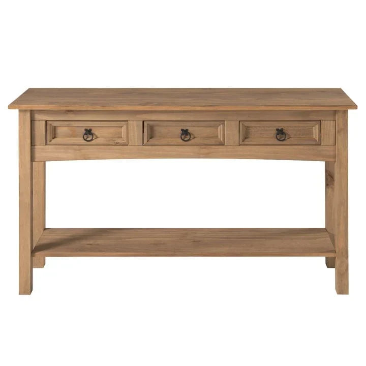 Houten haltafel, consoletafel met 3 laden Corona | Furniture Dash - N.v.t.