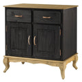 Groene houten buffetkast