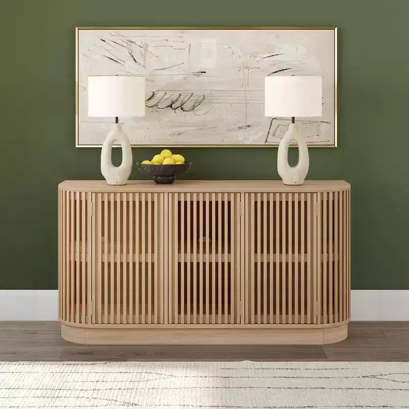 Plank+Beam Contour komoda od punog drva s 3 vrata, TV ormarić od 59 za dnevni boravak