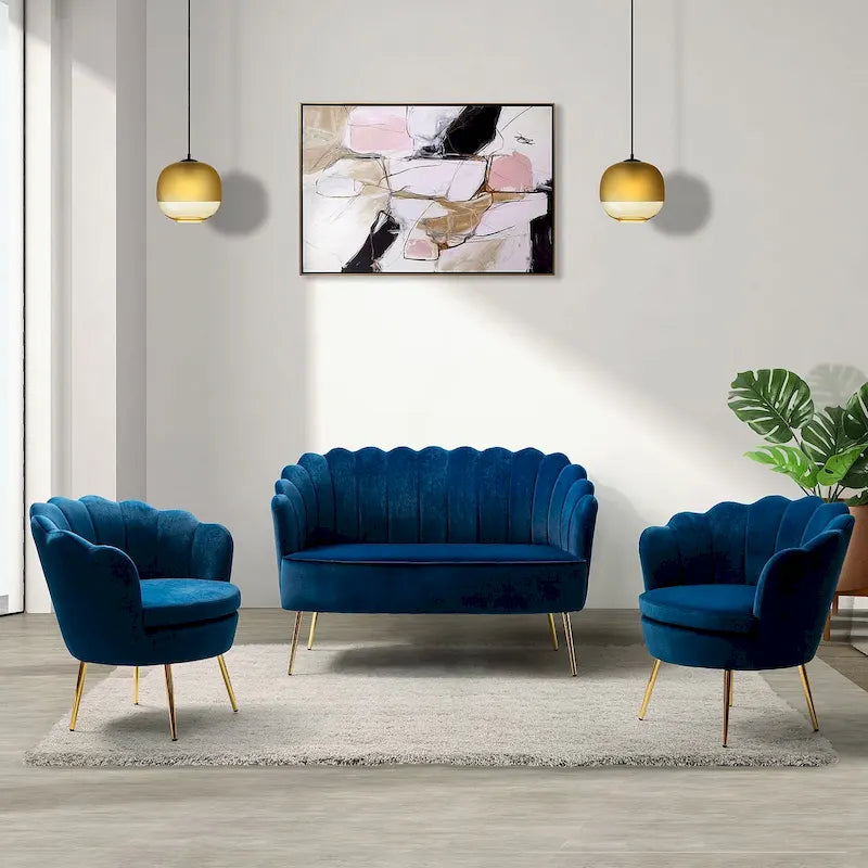 Set da soggiorno Xabier da 52 pollici, 3 pezzi, di HULALA HOME