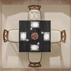 Quadratischer Esstisch, 100 cm, für 2–4 Personen, mit Beinen aus Massivholz für Wohn- und Esszimmer