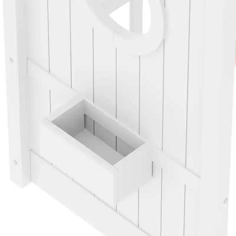 Huisvormig platformbed voor eenpersoonsbed/tweepersoonsbed, peuter-vloerbed, Montessori-kinderbed en speelhuisbed met opbergplank - ModernLuxe