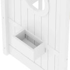 Huisvormig platformbed voor eenpersoonsbed/tweepersoonsbed, peuter-vloerbed, Montessori-kinderbed en speelhuisbed met opbergplank - ModernLuxe