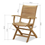 Amazonia Teak Sessa ausziehbares 13-teiliges Terrassen-Ess-Set – 13-teilig