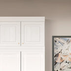 93.9H/74.2H Armoires Wardrobe Closet Cabinet Hanging Drawers Storage