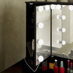 Luxuriöser LED-Schminktisch mit 9 Schubladen, eleganter Schminkplatz