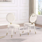 Set Morden Fort moderno e lussuoso composto da tavolo da pranzo rotondo e 4 sedie