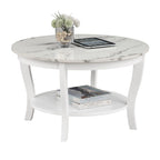 Convenience Concepts American Heritage runder Couchtisch mit Ablage