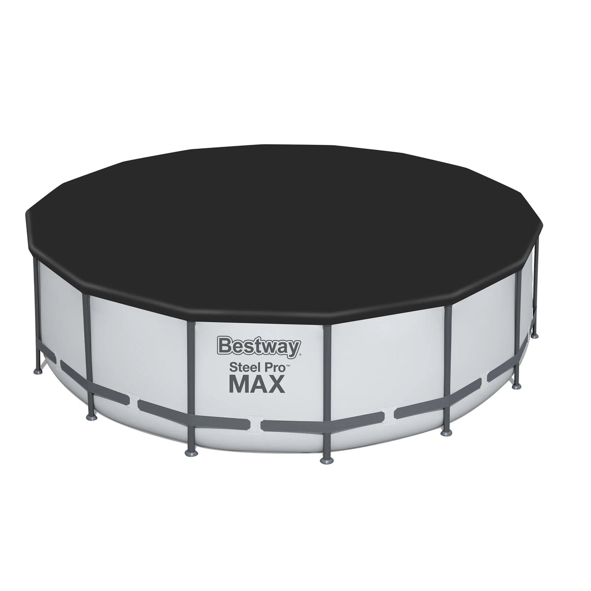 Bestway Steel Pro MAX Round Above Ground Swimming Pool with Pump & Cover