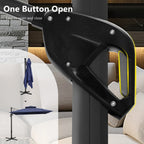 MAISON ARTS 12 FT Automatic Hydraulic Cantilever Umbrella Aluminum Pole 360 Degree Rotation