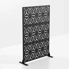 Paraventu tal-azzar galvanizzat iswed Star 01 183x120x40cm
