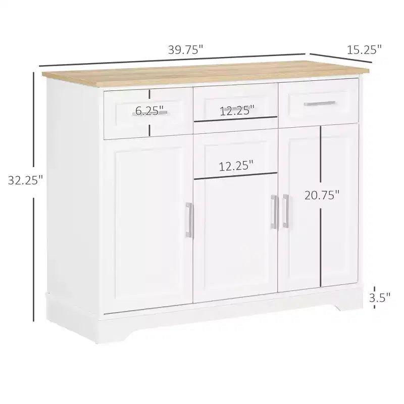 Modernes Küchen-Sideboard mit Stauraum, Kücheninsel, Esszimmermöbel, Wohnzimmermöbel