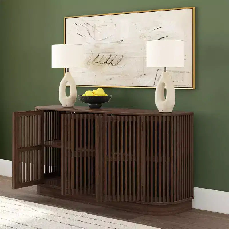 Plank+Beam Contour komoda od punog drva s 3 vrata, TV ormarić od 59 za dnevni boravak