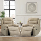 2 Set Classic and Traditional Manual Recliner Chair