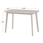 4-teiliges Nettie-Esszimmer-Set aus Massivholz von Simple Living