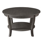 Convenience Concepts American Heritage runder Couchtisch mit Ablage