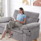 Dyonery 3-in-1-Schlafsofa, ausziehbares Schlafsofa mit verstellbarer Rückenlehne