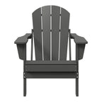 Polytrends Laguna Adirondack stolica za vanjsku terasu, otporna na izbljeđivanje i sve vremenske uvjete, sklopiva