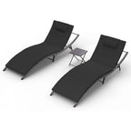 Kullavik 3-PiecesOutdoor Chaise Lounge Set