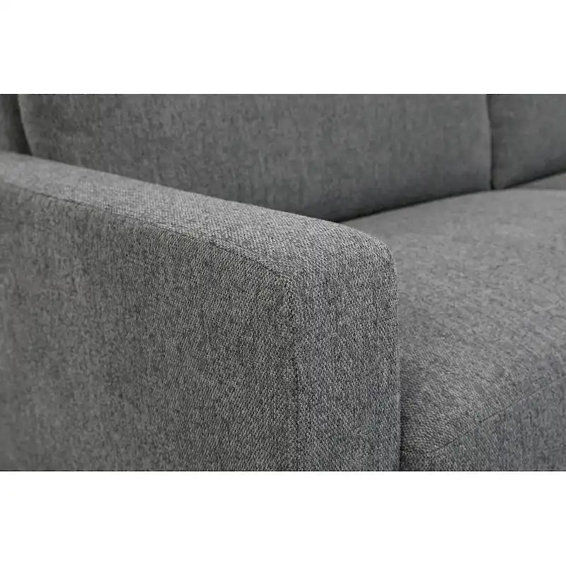 Divanetto moderno di metà secolo Miles, divano a 2 posti con cuscini dello schienale reversibili, grande