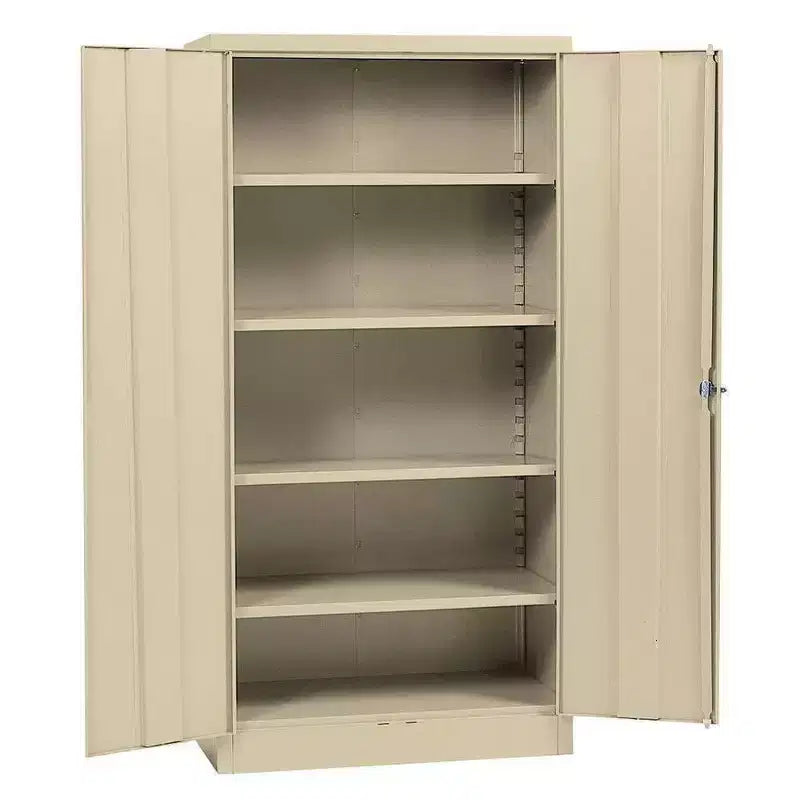 Edsal freistehender Stahlschrank, 36 B x 18 T x 72 H, Beige