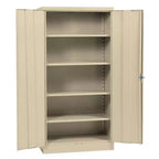 Edsal freistehender Stahlschrank, 36 B x 18 T x 72 H, Beige