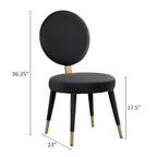 Set Morden Fort moderno e lussuoso composto da tavolo da pranzo rotondo e 4 sedie