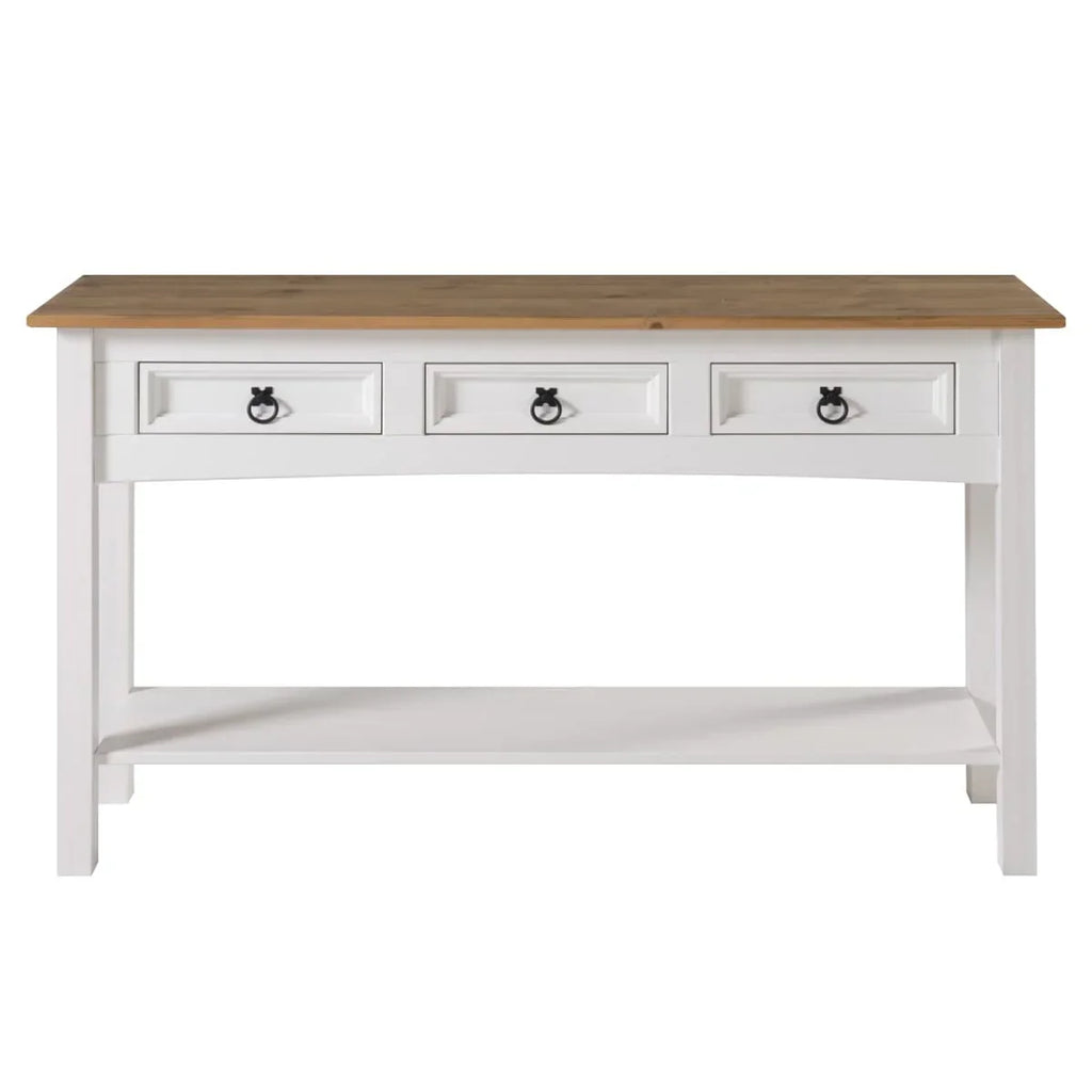 Houten haltafel, consoletafel met 3 laden Corona | Furniture Dash - N.v.t.