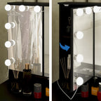 Luxuriöser LED-Schminktisch mit 9 Schubladen, eleganter Schminkplatz