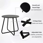 GRANDPATIO vanjski pleteni set za terasu od 5 dijelova s dvosjedom