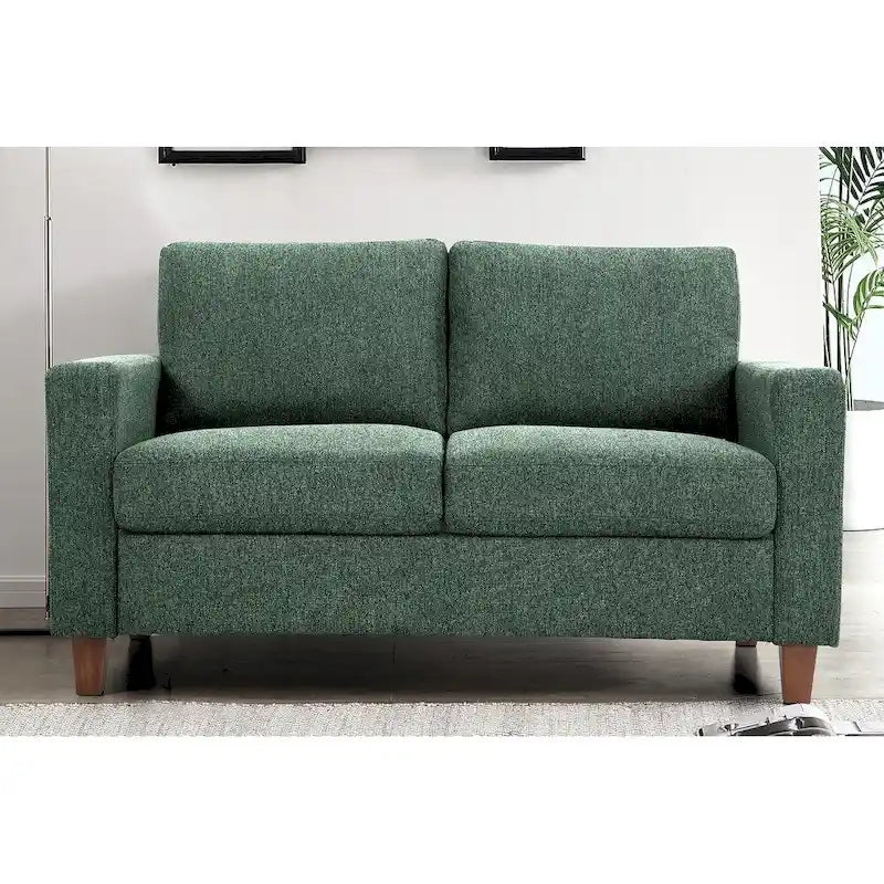 Miles modernes Zweisitzer-Sofa im Mid-Century-Stil mit wendbaren Rückenkissen, groß
