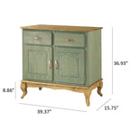 Groene houten buffetkast